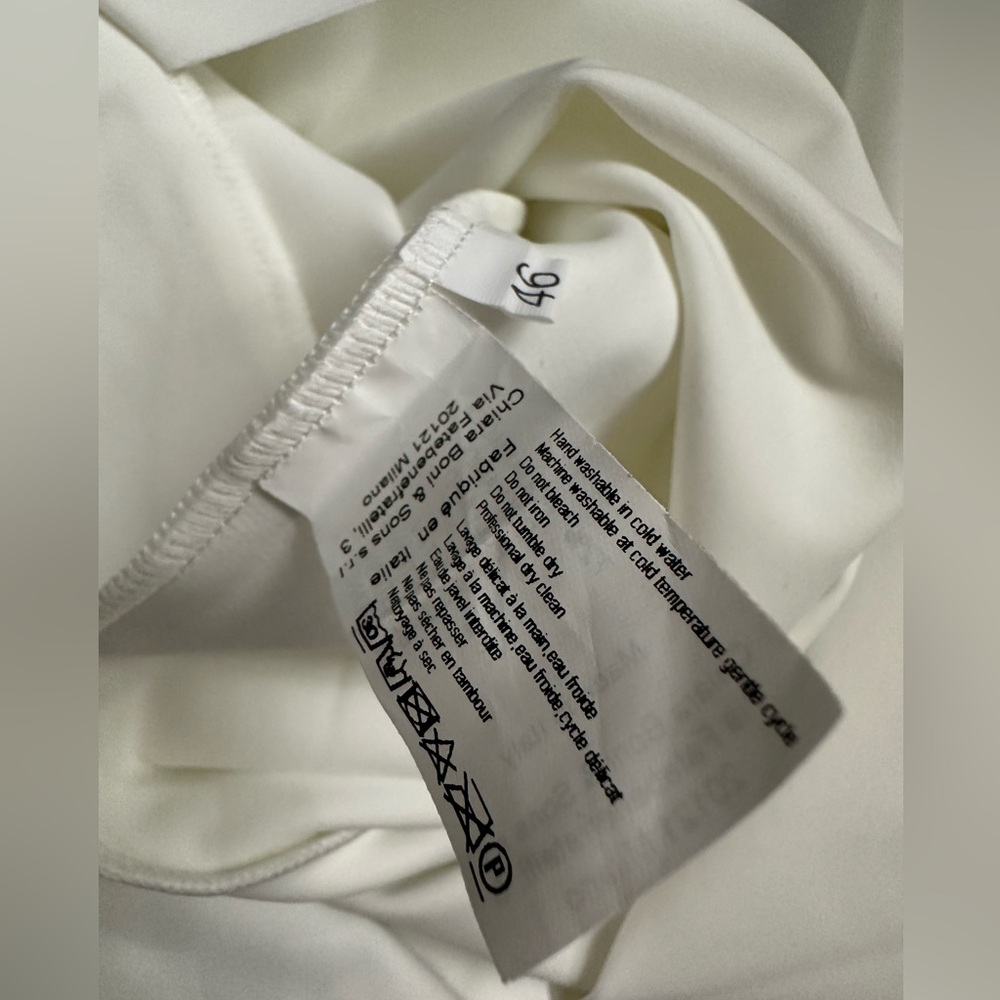 NWT Chiara Boni La Petite Robe Nyaveth White Strapless Long Column Dress Size 10 - Picture 9 of 10